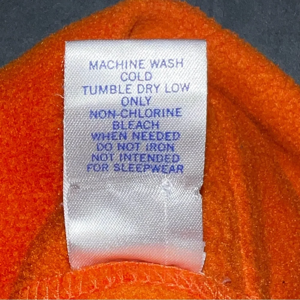 Vintage 2001 Gymboree 24 Months - 3T Pumpkin Kids Halloween Fleece Costume & Cap